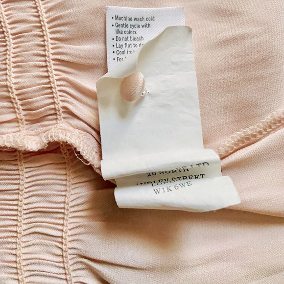 PAIGE | Odalynn Square-Neck Long-Sleeve Peplum Peasant Top Size L - Picture 11 of 13